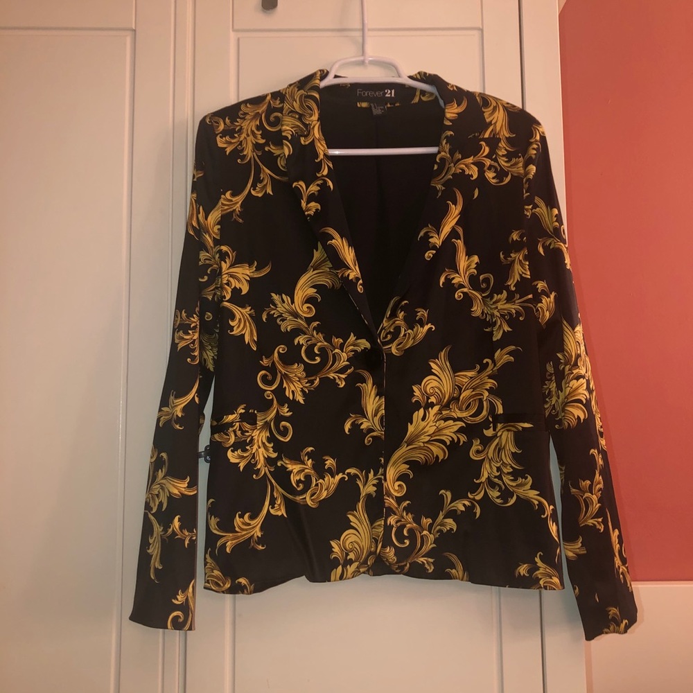 Forever 21 Black & Gold Blazer